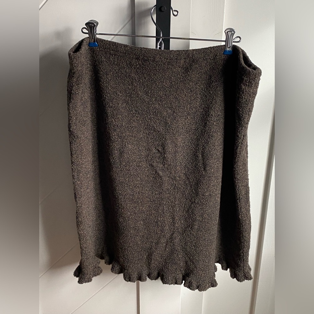 J. Jill Brown Textured Skirt